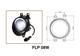 ALED Блокфара ПТФ скошенная маска LED 18W 5700K ALFLP08W
